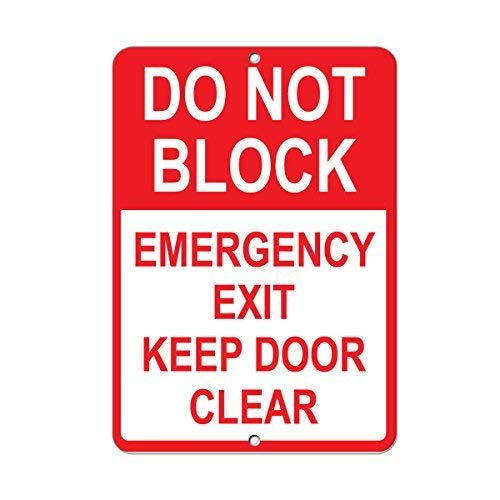 Emergency Exit Sign - Panneau métallique Vincenicy, excellent panneau en